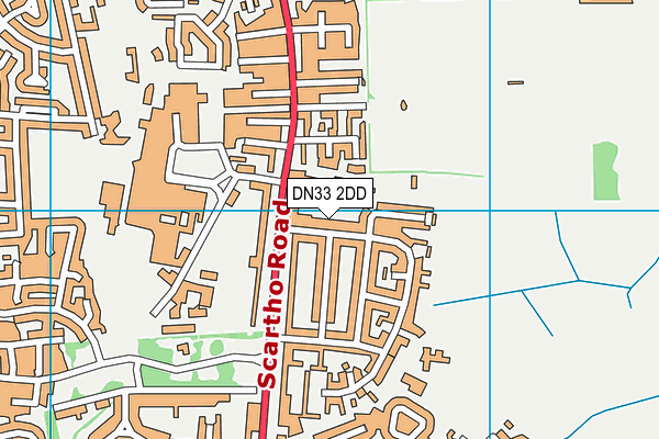 DN33 2DD map - OS VectorMap District (Ordnance Survey) DN33 2DD map - OS VectorMap District (Ordnance Survey)