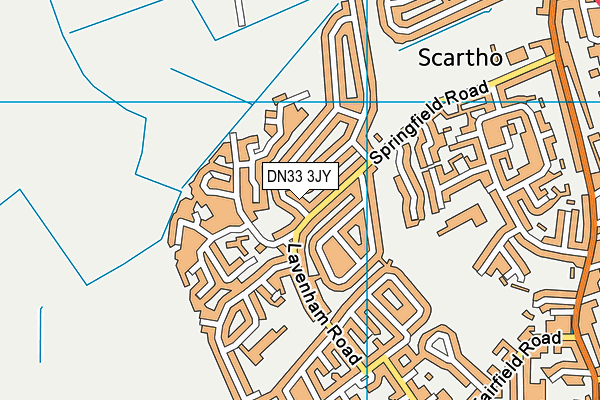 DN33 3JY map - OS VectorMap District (Ordnance Survey) DN33 3JY map - OS VectorMap District (Ordnance Survey)