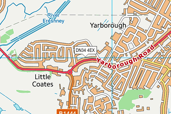 DN34 4EX map - OS VectorMap District (Ordnance Survey) DN34 4EX map - OS VectorMap District (Ordnance Survey)