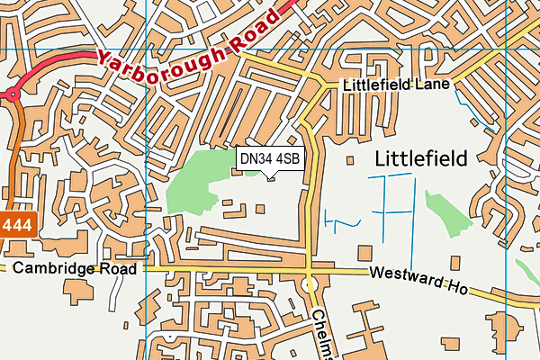DN34 4SB map - OS VectorMap District (Ordnance Survey) DN34 4SB map - OS VectorMap District (Ordnance Survey)
