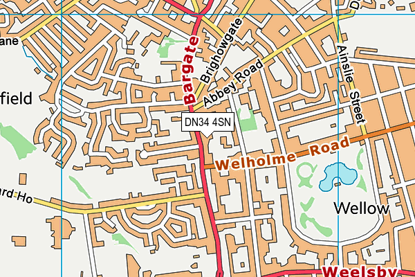 DN34 4SN map - OS VectorMap District (Ordnance Survey) DN34 4SN map - OS VectorMap District (Ordnance Survey)
