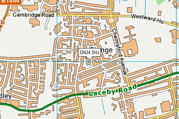 DN34 5HJ map - OS VectorMap District (Ordnance Survey) DN34 5HJ map - OS VectorMap District (Ordnance Survey)