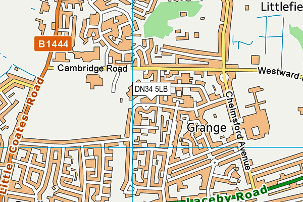 DN34 5LB map - OS VectorMap District (Ordnance Survey) DN34 5LB map - OS VectorMap District (Ordnance Survey)