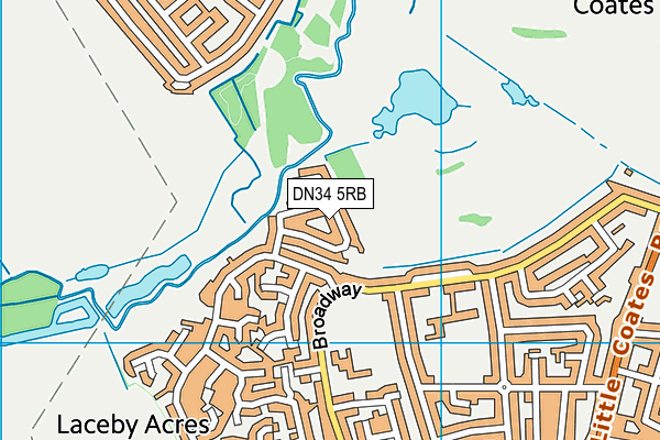 DN34 5RB map - OS VectorMap District (Ordnance Survey) DN34 5RB map - OS VectorMap District (Ordnance Survey)