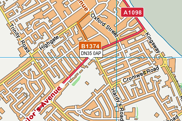 DN35 0AP map - OS VectorMap District (Ordnance Survey) DN35 0AP map - OS VectorMap District (Ordnance Survey)