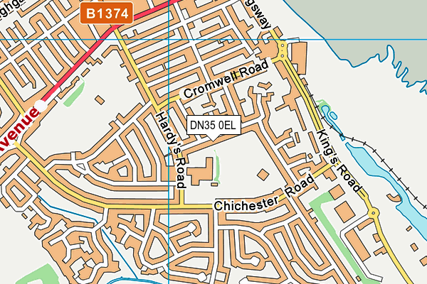 DN35 0EL map - OS VectorMap District (Ordnance Survey) DN35 0EL map - OS VectorMap District (Ordnance Survey)