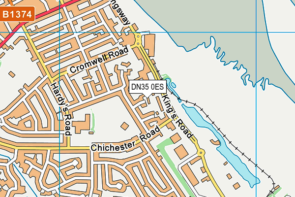 DN35 0ES map - OS VectorMap District (Ordnance Survey) DN35 0ES map - OS VectorMap District (Ordnance Survey)
