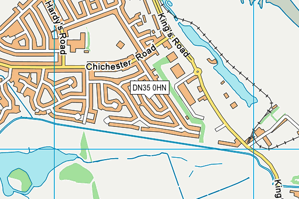 DN35 0HN map - OS VectorMap District (Ordnance Survey) DN35 0HN map - OS VectorMap District (Ordnance Survey)