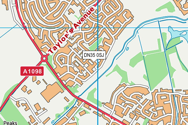 DN35 0SJ map - OS VectorMap District (Ordnance Survey) DN35 0SJ map - OS VectorMap District (Ordnance Survey)