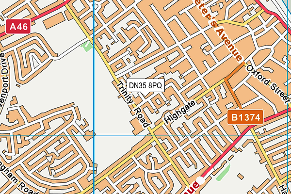 DN35 8PQ map - OS VectorMap District (Ordnance Survey) DN35 8PQ map - OS VectorMap District (Ordnance Survey)