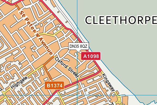 DN35 8QZ map - OS VectorMap District (Ordnance Survey) DN35 8QZ map - OS VectorMap District (Ordnance Survey)