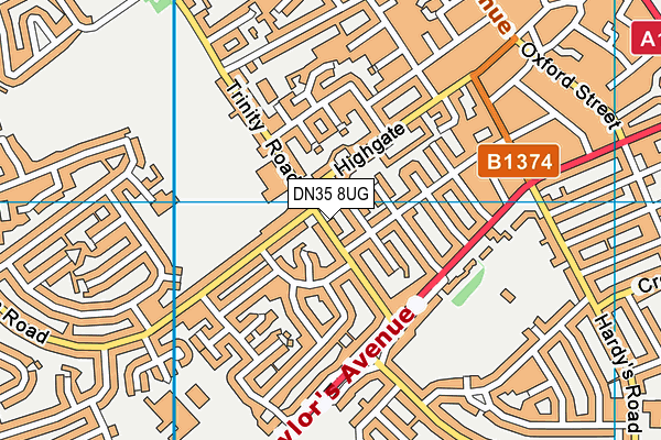 DN35 8UG map - OS VectorMap District (Ordnance Survey) DN35 8UG map - OS VectorMap District (Ordnance Survey)