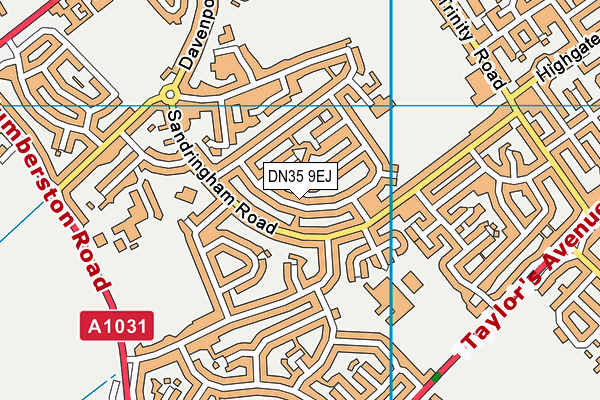 DN35 9EJ map - OS VectorMap District (Ordnance Survey) DN35 9EJ map - OS VectorMap District (Ordnance Survey)