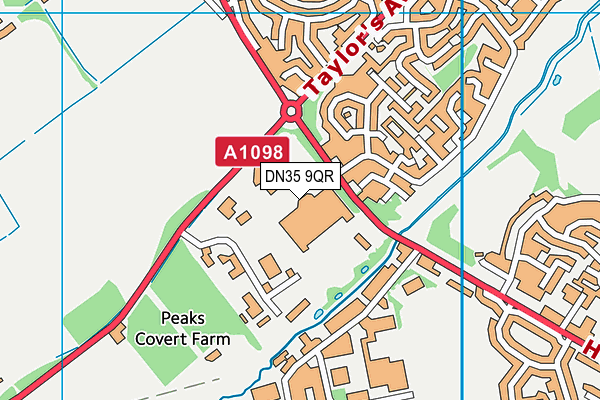 DN35 9QR map - OS VectorMap District (Ordnance Survey) DN35 9QR map - OS VectorMap District (Ordnance Survey)