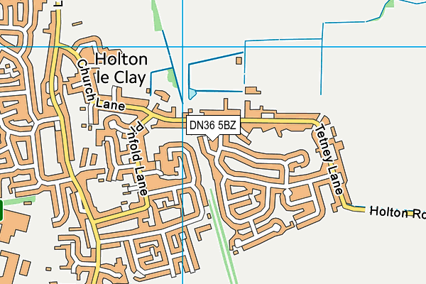 DN36 5BZ map - OS VectorMap District (Ordnance Survey) DN36 5BZ map - OS VectorMap District (Ordnance Survey)