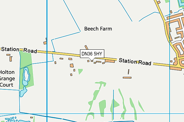 DN36 5HY map - OS VectorMap District (Ordnance Survey) DN36 5HY map - OS VectorMap District (Ordnance Survey)