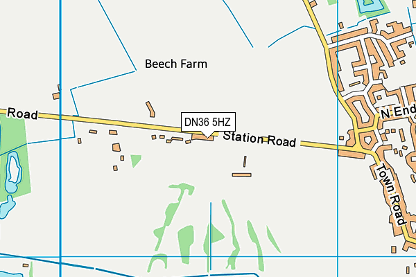 DN36 5HZ map - OS VectorMap District (Ordnance Survey) DN36 5HZ map - OS VectorMap District (Ordnance Survey)