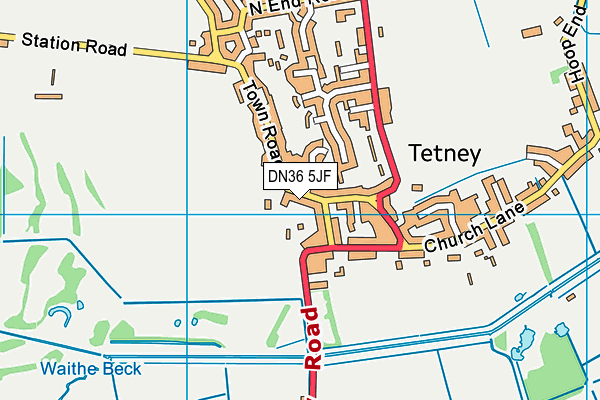 DN36 5JF map - OS VectorMap District (Ordnance Survey) DN36 5JF map - OS VectorMap District (Ordnance Survey)