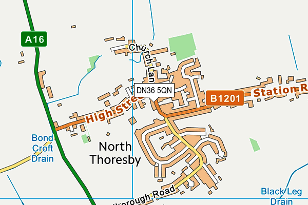 DN36 5QN map - OS VectorMap District (Ordnance Survey) DN36 5QN map - OS VectorMap District (Ordnance Survey)