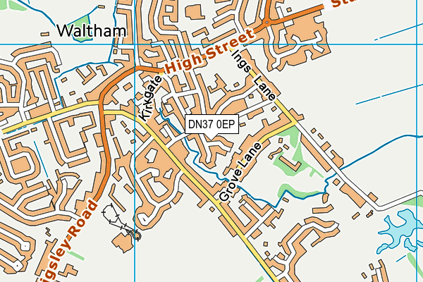 DN37 0EP map - OS VectorMap District (Ordnance Survey) DN37 0EP map - OS VectorMap District (Ordnance Survey)