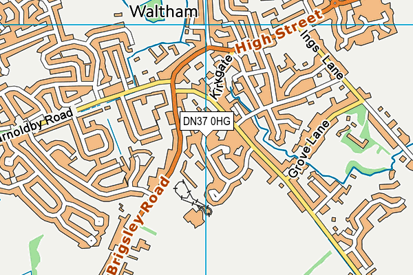 DN37 0HG map - OS VectorMap District (Ordnance Survey) DN37 0HG map - OS VectorMap District (Ordnance Survey)