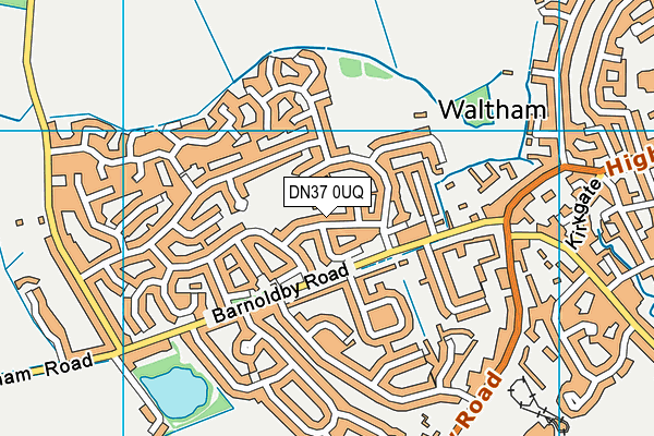 DN37 0UQ map - OS VectorMap District (Ordnance Survey) DN37 0UQ map - OS VectorMap District (Ordnance Survey)