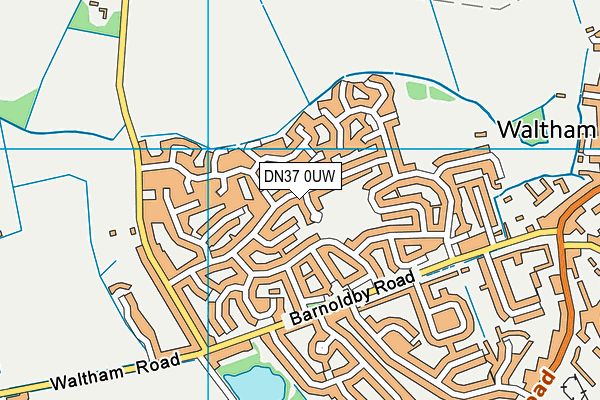 DN37 0UW map - OS VectorMap District (Ordnance Survey) DN37 0UW map - OS VectorMap District (Ordnance Survey)