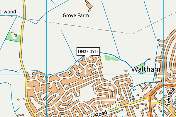 DN37 0YD map - OS VectorMap District (Ordnance Survey) DN37 0YD map - OS VectorMap District (Ordnance Survey)