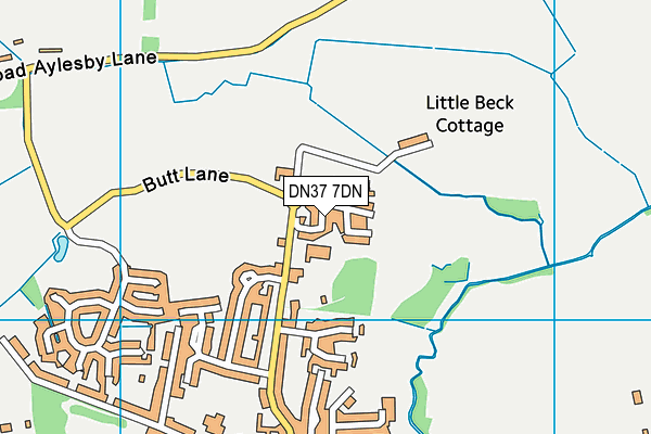 DN37 7DN map - OS VectorMap District (Ordnance Survey) DN37 7DN map - OS VectorMap District (Ordnance Survey)