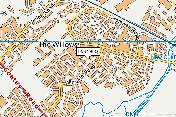 DN37 9DQ map - OS VectorMap District (Ordnance Survey) DN37 9DQ map - OS VectorMap District (Ordnance Survey)