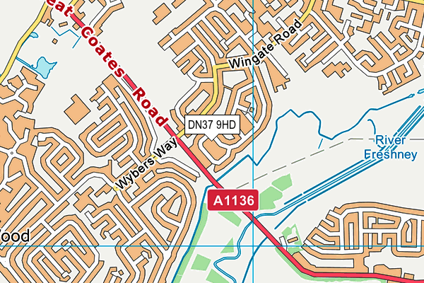 DN37 9HD map - OS VectorMap District (Ordnance Survey) DN37 9HD map - OS VectorMap District (Ordnance Survey)