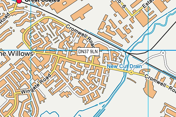 DN37 9LN map - OS VectorMap District (Ordnance Survey) DN37 9LN map - OS VectorMap District (Ordnance Survey)