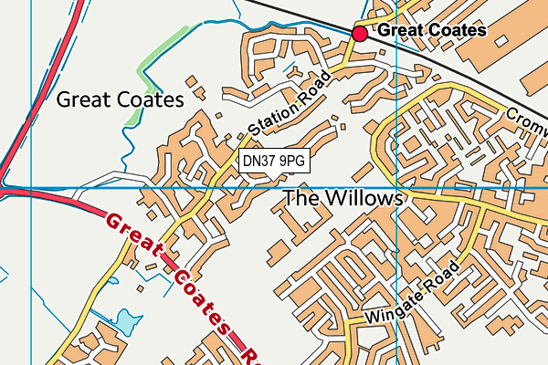 DN37 9PG map - OS VectorMap District (Ordnance Survey) DN37 9PG map - OS VectorMap District (Ordnance Survey)