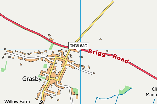 DN38 6AQ map - OS VectorMap District (Ordnance Survey)