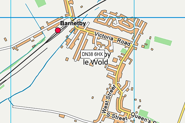 DN38 6HX map - OS VectorMap District (Ordnance Survey) DN38 6HX map - OS VectorMap District (Ordnance Survey)