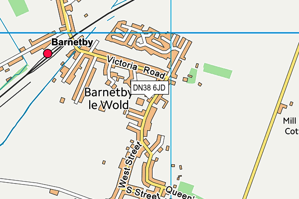 DN38 6JD map - OS VectorMap District (Ordnance Survey) DN38 6JD map - OS VectorMap District (Ordnance Survey)