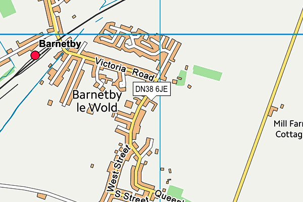 DN38 6JE map - OS VectorMap District (Ordnance Survey) DN38 6JE map - OS VectorMap District (Ordnance Survey)