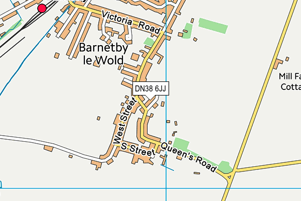 DN38 6JJ map - OS VectorMap District (Ordnance Survey) DN38 6JJ map - OS VectorMap District (Ordnance Survey)