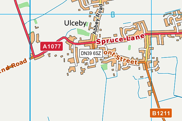 DN39 6SZ map - OS VectorMap District (Ordnance Survey) DN39 6SZ map - OS VectorMap District (Ordnance Survey)