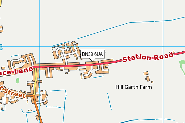 DN39 6UA map - OS VectorMap District (Ordnance Survey)