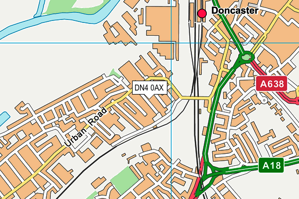 DN4 0AX map - OS VectorMap District (Ordnance Survey) DN4 0AX map - OS VectorMap District (Ordnance Survey)