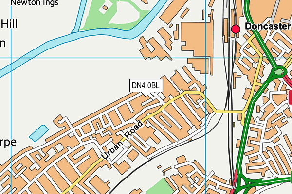 DN4 0BL map - OS VectorMap District (Ordnance Survey) DN4 0BL map - OS VectorMap District (Ordnance Survey)