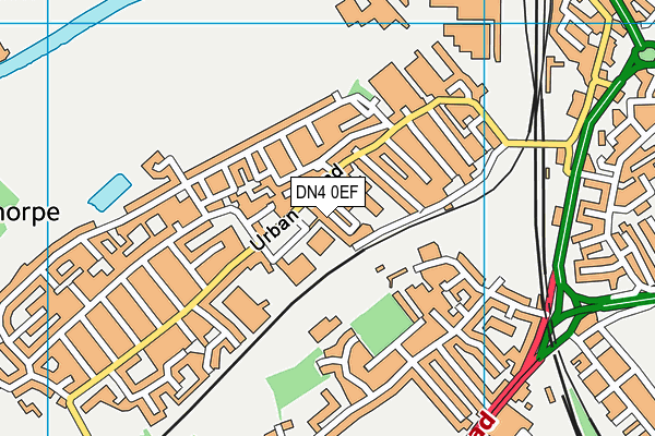 DN4 0EF map - OS VectorMap District (Ordnance Survey) DN4 0EF map - OS VectorMap District (Ordnance Survey)