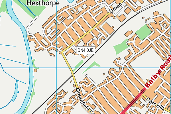 DN4 0JE map - OS VectorMap District (Ordnance Survey) DN4 0JE map - OS VectorMap District (Ordnance Survey)