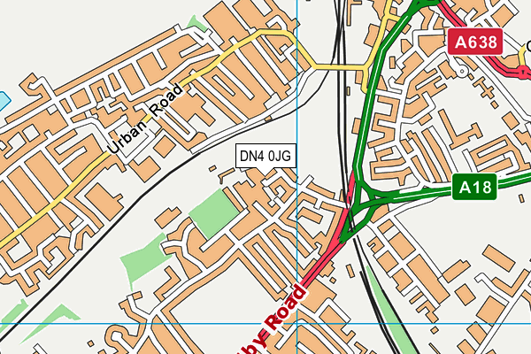 DN4 0JG map - OS VectorMap District (Ordnance Survey) DN4 0JG map - OS VectorMap District (Ordnance Survey)
