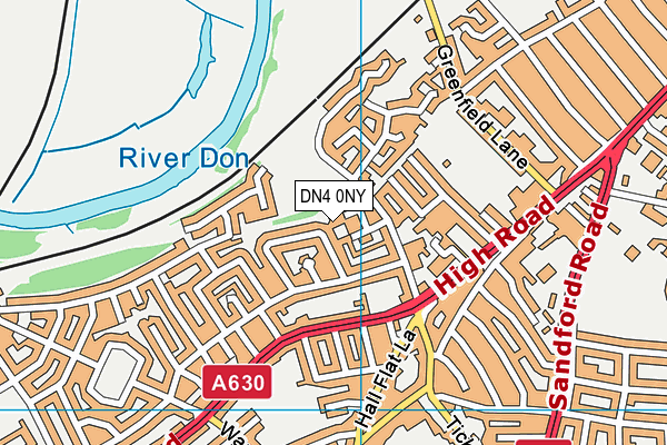 DN4 0NY map - OS VectorMap District (Ordnance Survey) DN4 0NY map - OS VectorMap District (Ordnance Survey)