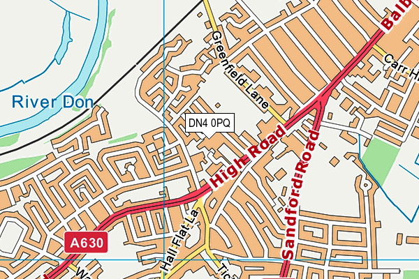 DN4 0PQ map - OS VectorMap District (Ordnance Survey) DN4 0PQ map - OS VectorMap District (Ordnance Survey)