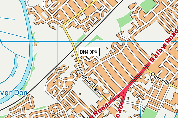 DN4 0PX map - OS VectorMap District (Ordnance Survey) DN4 0PX map - OS VectorMap District (Ordnance Survey)