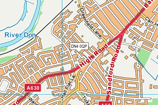 DN4 0QP map - OS VectorMap District (Ordnance Survey) DN4 0QP map - OS VectorMap District (Ordnance Survey)