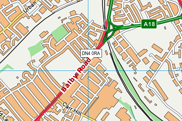 DN4 0RA map - OS VectorMap District (Ordnance Survey) DN4 0RA map - OS VectorMap District (Ordnance Survey)